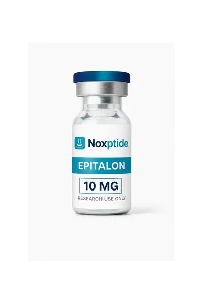 Epitalon 10 mg research peptide vial — Noxptide, ≥99% (HPLC) purity, UK COA verified